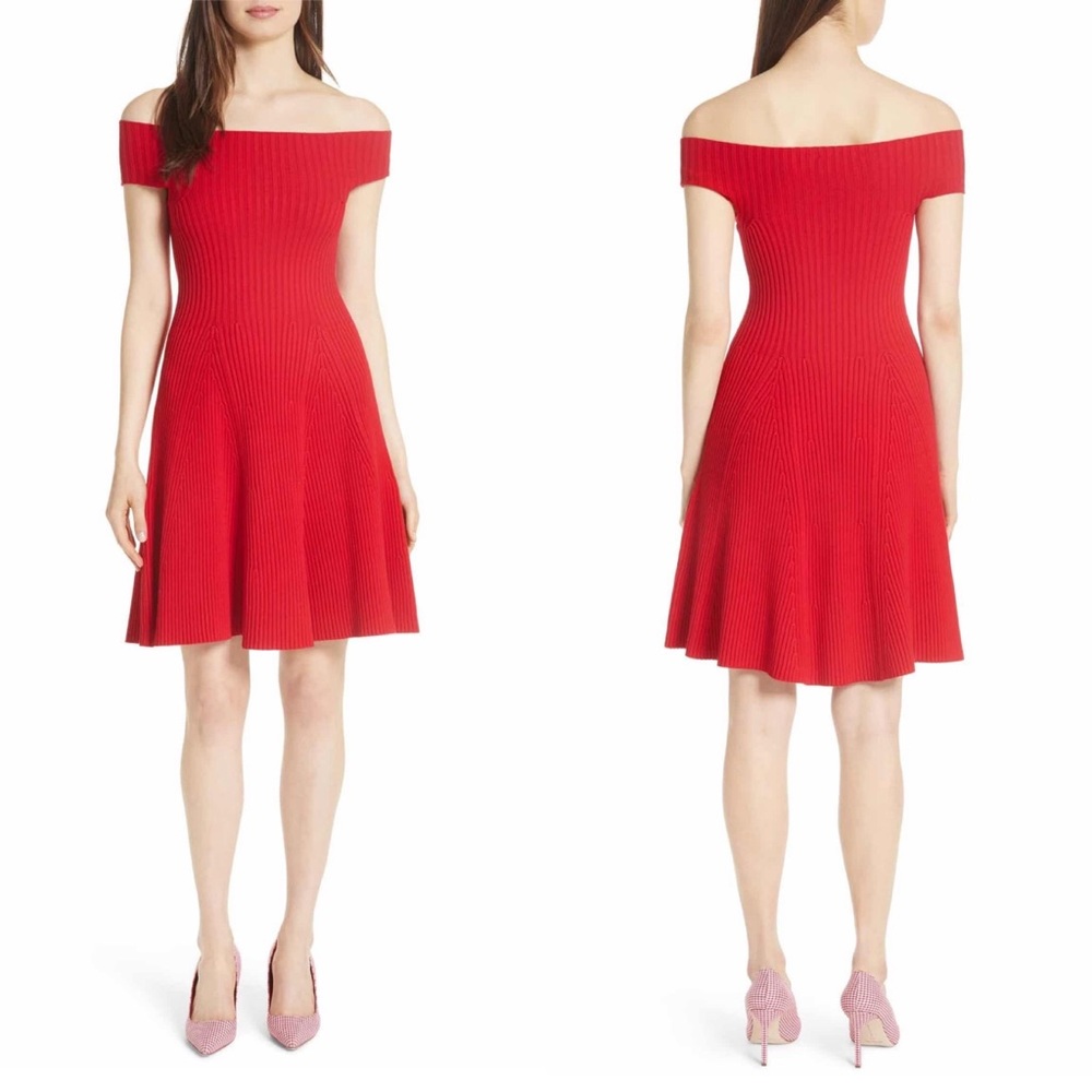 Kate Spade Off The Shoulder Sweater Dress